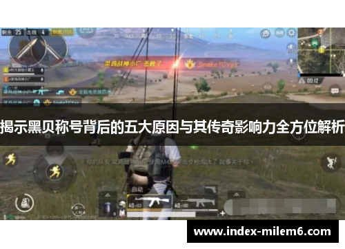 揭示黑贝称号背后的五大原因与其传奇影响力全方位解析 揭示黑贝称号背后的五大原因与其传奇影响力全方位解析